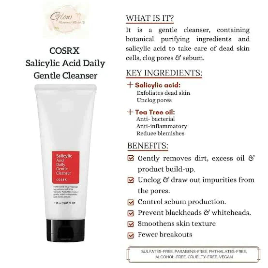 COSRX - Salicylic Acid Gentle Daily Cleanser 150ml - Classy Touch Pk
