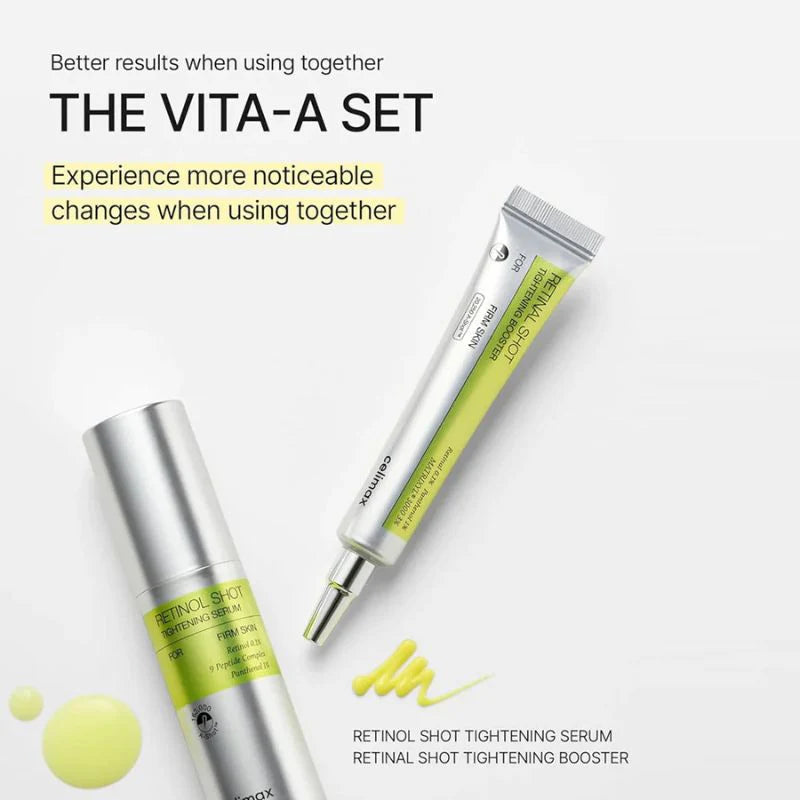Celimax The Vita A Retinal Shot Tightening Booster | with Retinal 0.1%, Matryxyl 3%, Pore Minimizer, Wrinkles & Fine Lines, Firmer Skin, 15ml