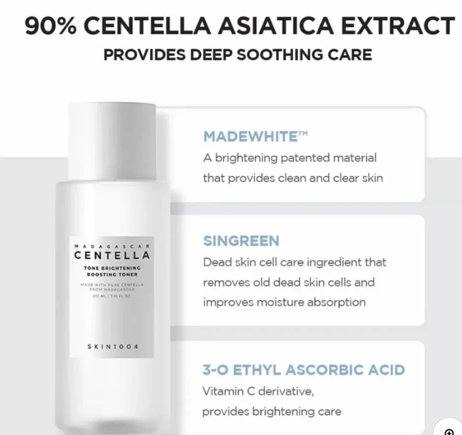 Skin1004 Madagascar - Centella Tone Brightening Boosting Toner 210ml
